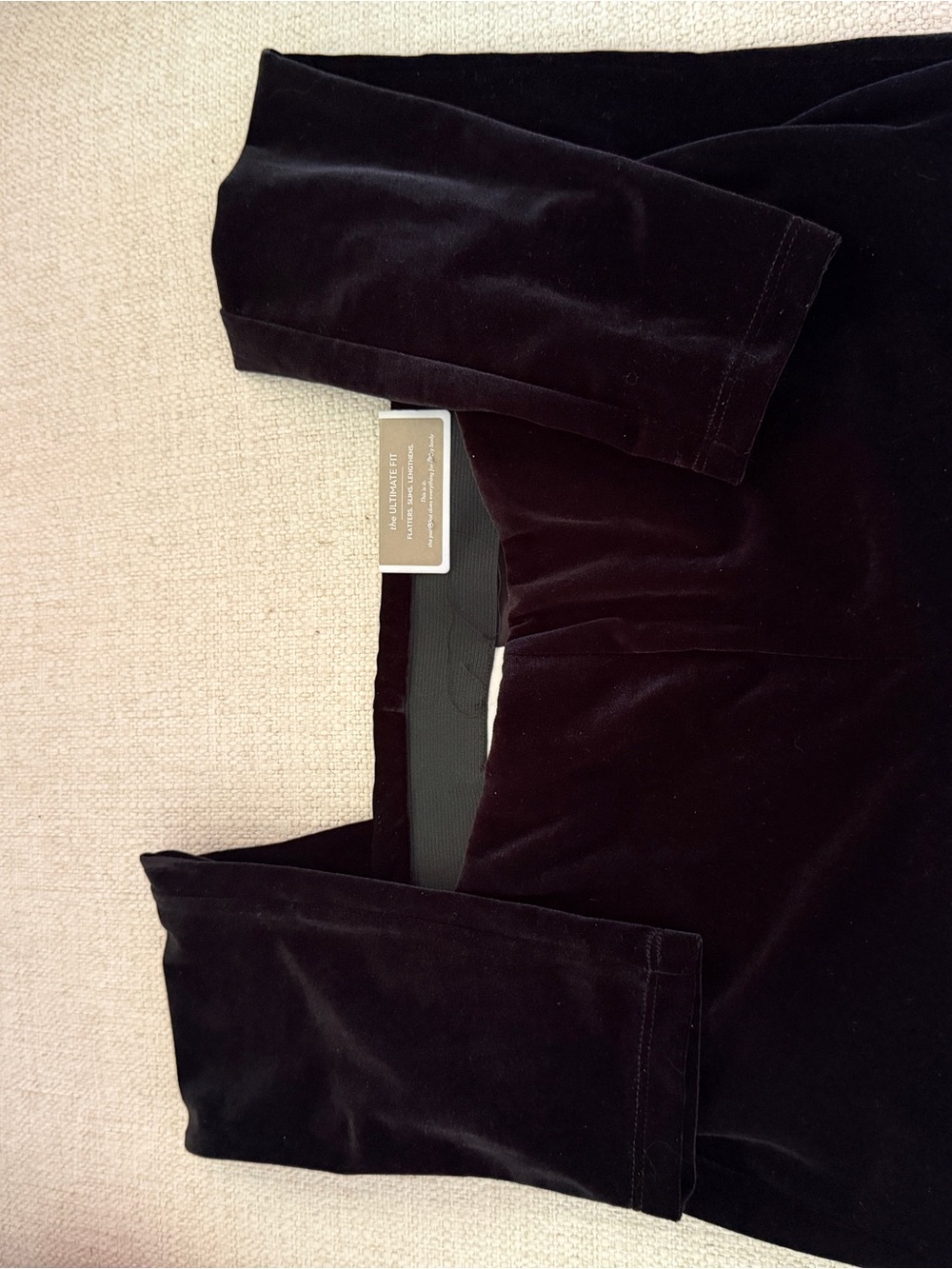 Chico's Black Velvet Pull-On Leggings - Picture 8 of 9